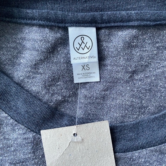 Alternative Apparel Ladies' Slouchy Eco Navy Jersey Pullover - Picture 3 of 5